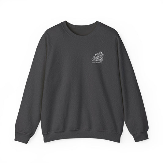 LOVE NEVER FAILS Unisex Heavy Blend™ Crewneck Sweatshirt